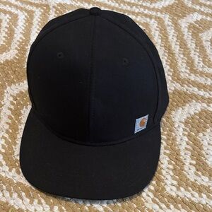 Carhartt black canvas snapback hat